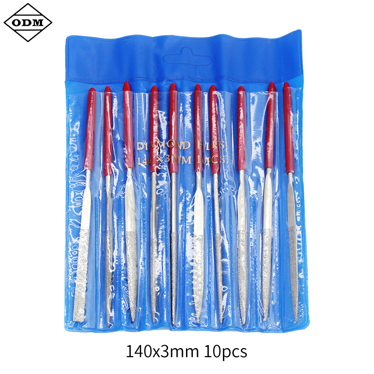 10pcs set 160mm Diamond handle file grinding tools Diamond Needle Files set