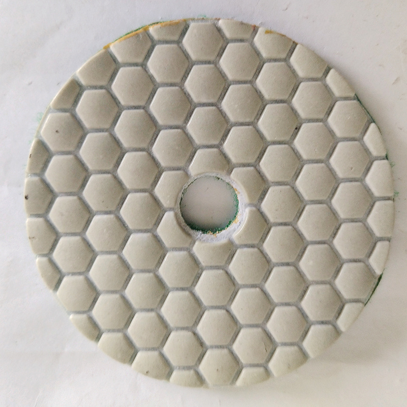 Factory Direct Sales High Quality 80mm 3.2Inch Diamond Dry Polishing Pads Convex  Wet/Dry Backer Granite marble Stone Concrete Q