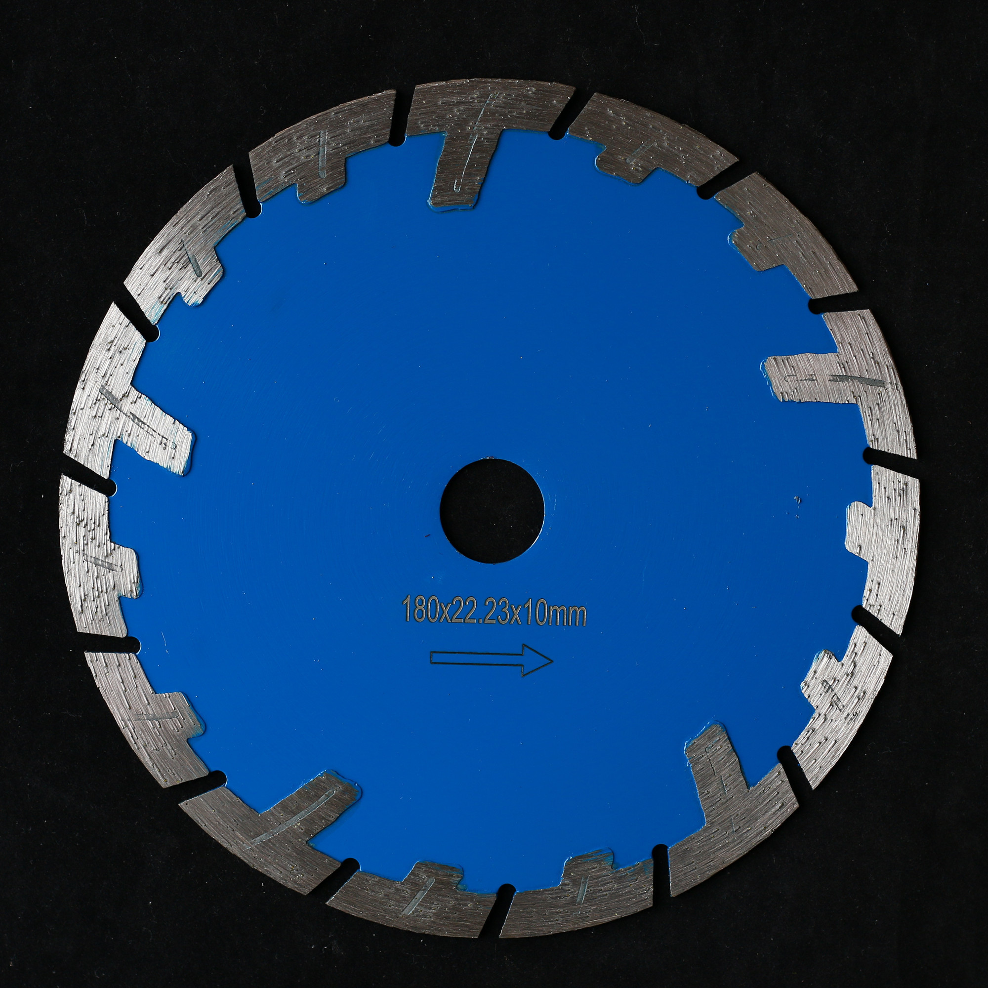 180mm  7.2 inch Protective Teeth Small Diamond Cutting Disc Sintered Diamond Saw Blade For Granite and Sandstone