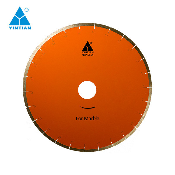 Diamond blade for marble 350-500 - Bridge saw machine - Hole 50/60mm - normal steel core - 100% made in China