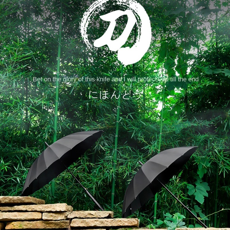 Straight Pole  Sword Umbrella personalized creative sunscreen UV sun umbrella katana umbrella