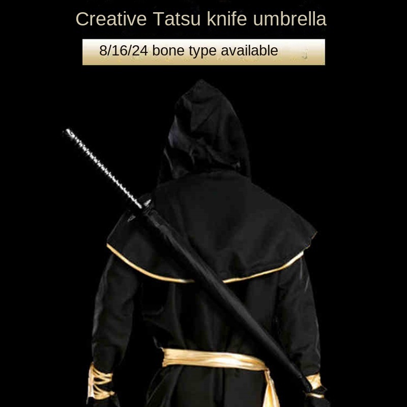 Straight Pole  Sword Umbrella personalized creative sunscreen UV sun umbrella katana umbrella