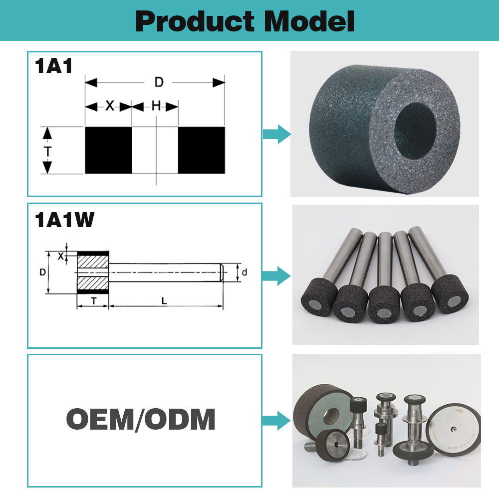 RZ OEM/ODM Cylinder Sleeve Grinding Of Vitrified CBN Inner Wheel bearing grinding machine of bearing grinding wheel