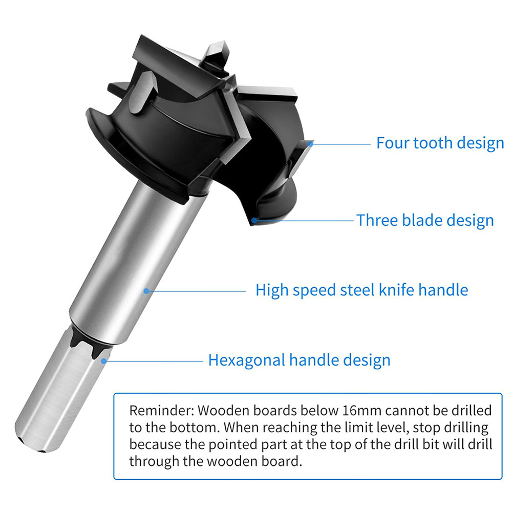 Tungsten Carbide TCT Forstner Drill Bit auger woodworking drilling tool Hole Saw Cutter milling cutter for Wood Boring Drilling