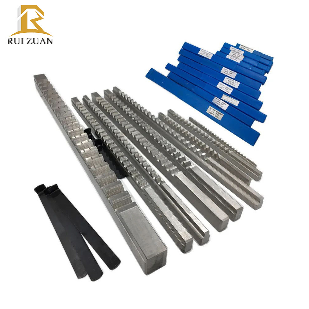 RUIZUAN OEM/ODM HSS Keyway Broaches Push Type Broaching Cutter Hole tungsten Carbide high speed steel Set round broaches