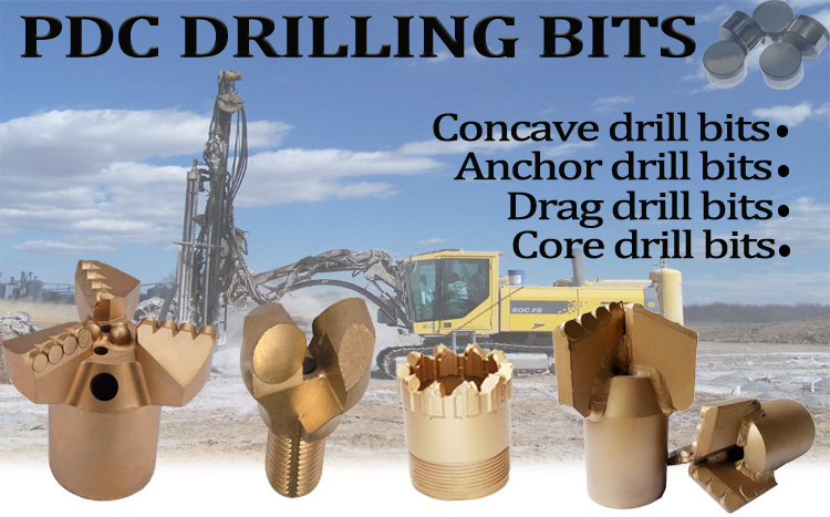 PDC Diamond Drag Drill Bits pdc geological drill bit compact diamond Water well drilling bit