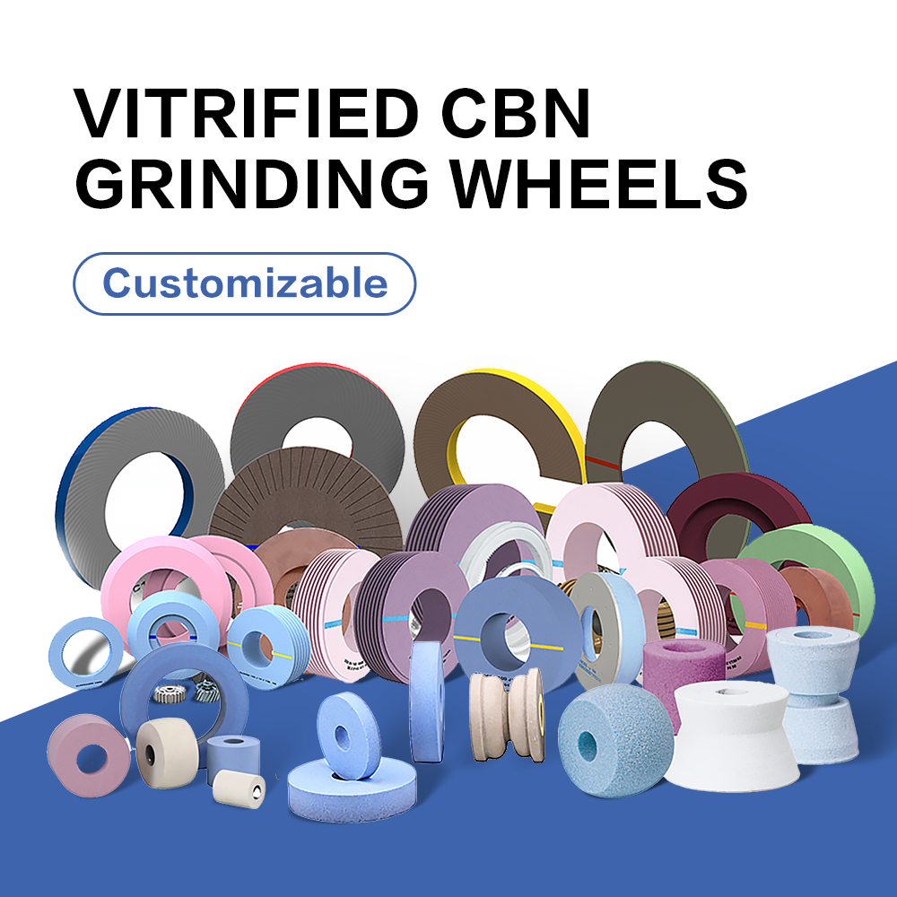 Customized WA abrasive grinding profile wheel Vitrified CBN Grinding Wheels for bearing ID plunge grinding