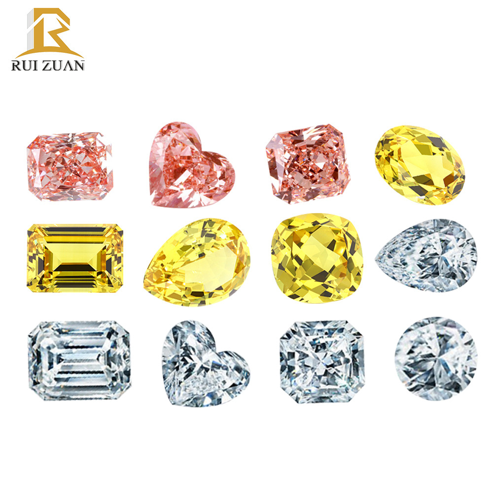 Wholesale CVD synthetic diamond loose diamond synthetic gemstone Color D  VVS VS 0.3-3CT HPHT lab grown diamonds for ring making