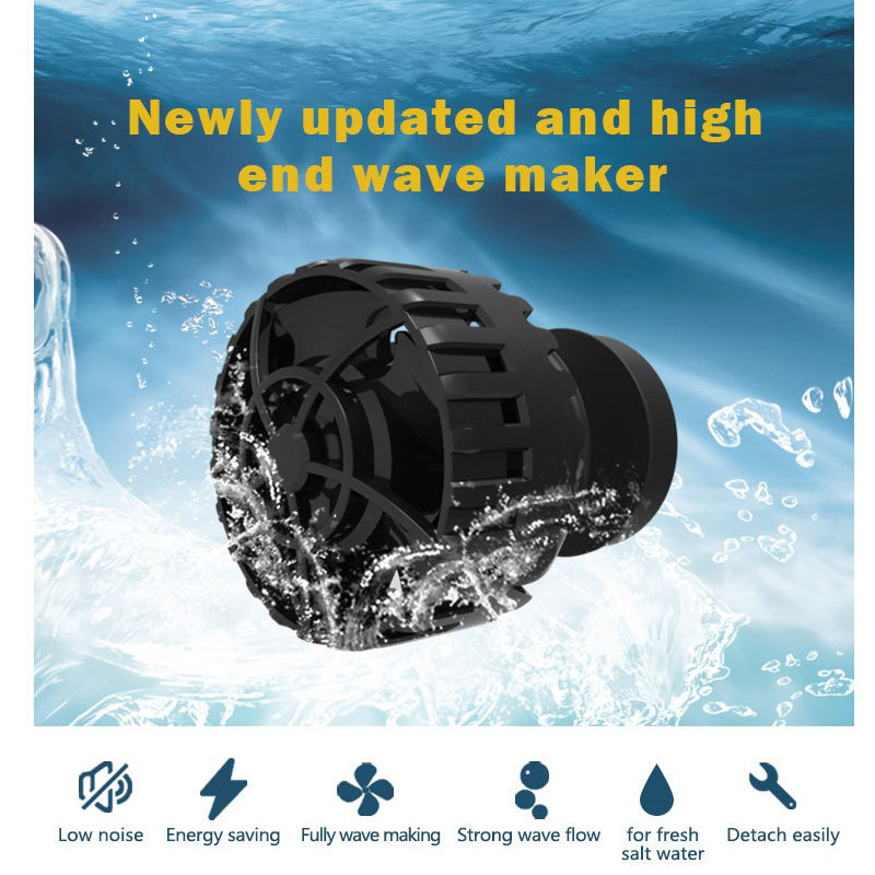 ZKSJ Wave Maker Circulation Pump with 10-Lev Speed and 3 Wave Patterns and 6 Wave Modes for Aquarium Fish Tank Pond(Slim 10000)