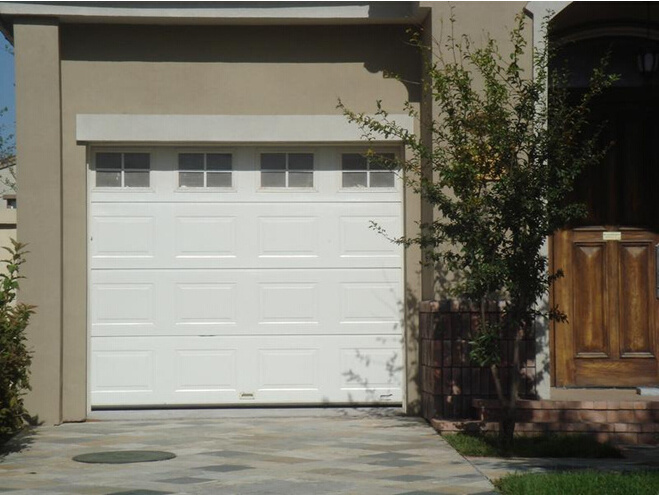 Automatic sectional 12x7 steel garage entry doors with window