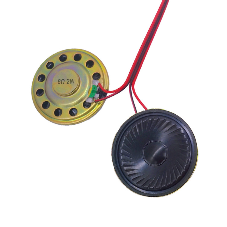 50mm Diameter Speaker 8 Euro 2W Iron Case Ultra Thin Internal Magnetic Speaker Toy Intercom Small Speaker