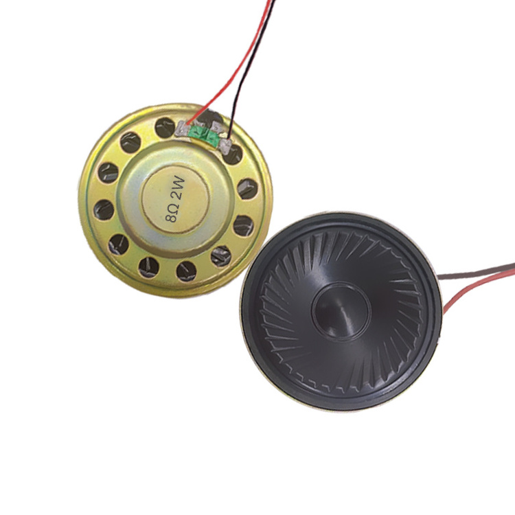 50mm Diameter Speaker 8 Euro 2W Iron Case Ultra Thin Internal Magnetic Speaker Toy Intercom Small Speaker