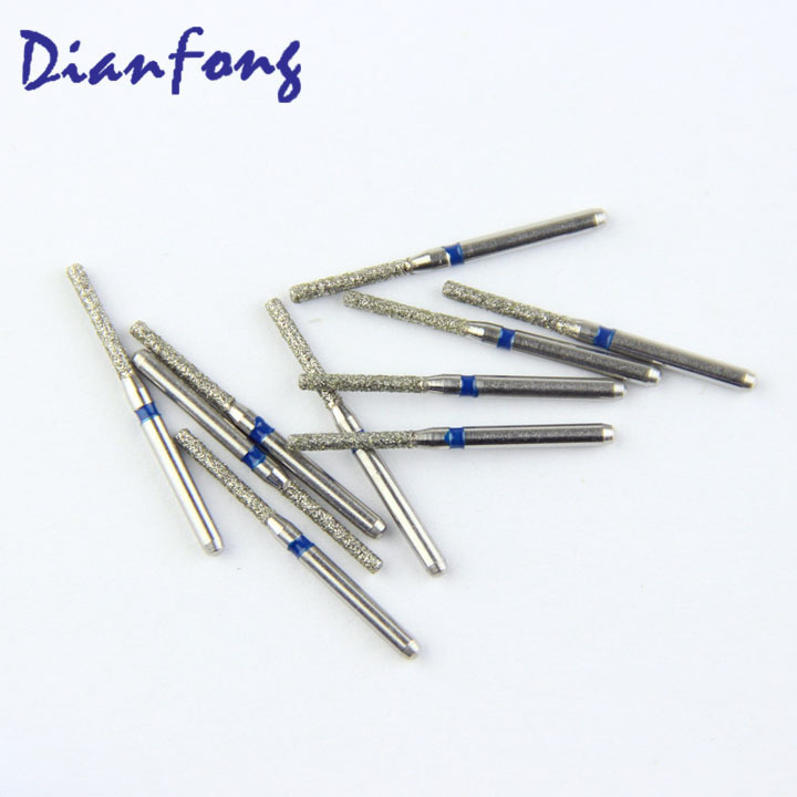 SF-11(111-012M) cylindrical shaped CE ISO certified medium FG high speed dental diamond bur dental instrument sharpening