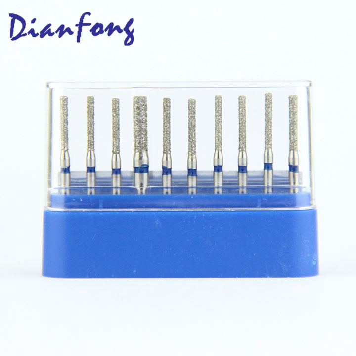 SF-11(111-012M) cylindrical shaped CE ISO certified medium FG high speed dental diamond bur dental instrument sharpening