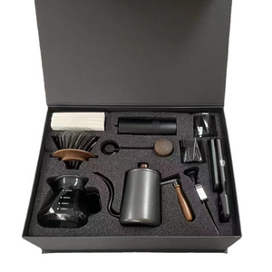 Indoor Outdoor Travel Coffee Bag Manual Coffee Grinder Kit With Gift Package Pour Over Coffee Maker Sets