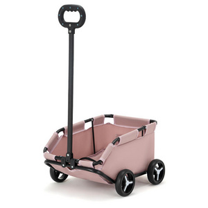 Pull Rod Free Rotation Adjustment Convenient Small Pet Cart Strollers