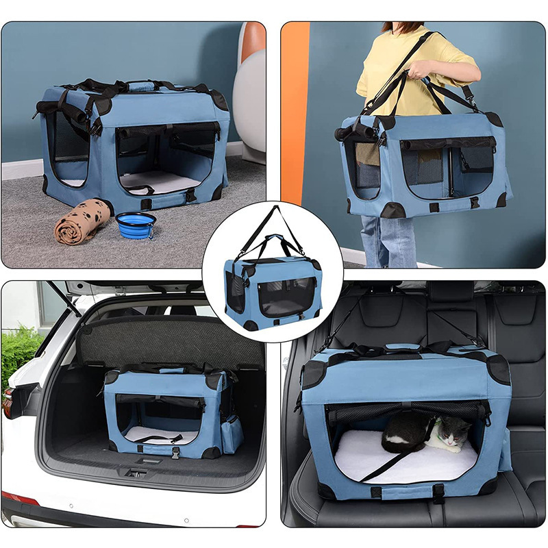 Portable Collapsible Dog Crate Travel Dog cat carrier