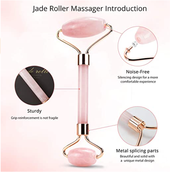 Wholesale Factory Low Price Private Label 100% Real Natural Facial Massage Tool Rose Quartz Jade Roller For Face