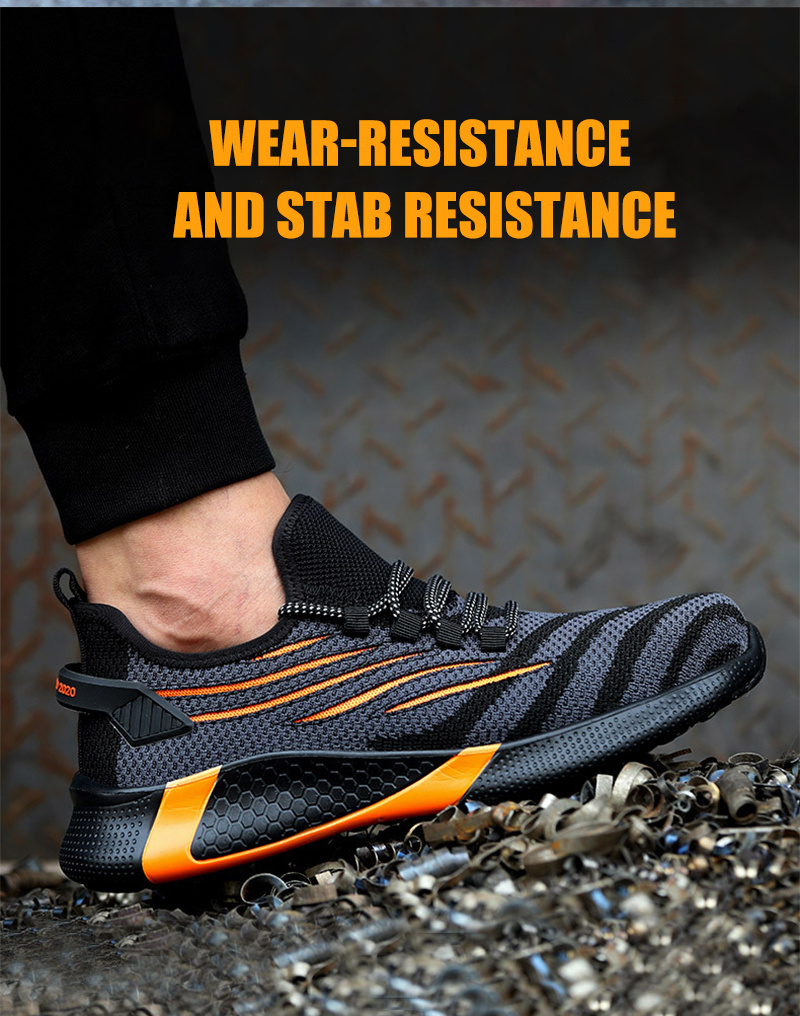 Diansen wholesale factory Low cut Mesh Lining Security boots indestructible shoes men work safety shoes with soft anti slip sole