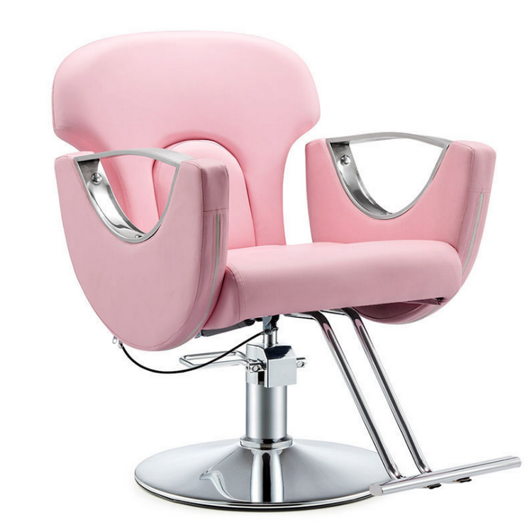 Diant modern hair saloon equipment white red and gold special hairdressing barber chair and station