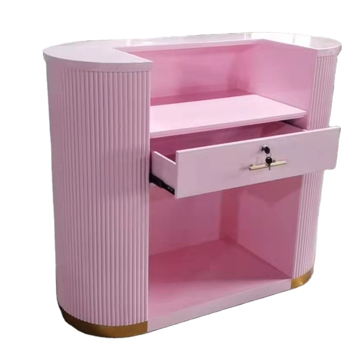 Diant Unique corians acrylic solid surface hospital cashier front desks counter nurse station I shaped reception desk