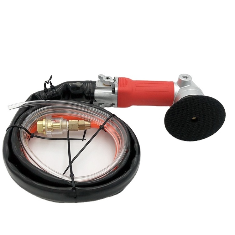 ELA Wet Use Pneumatic Cutting Air Polisher Machine Rear Exhaust Adjustable Speed Angle Grinder Stone Air Operated Water Grinder