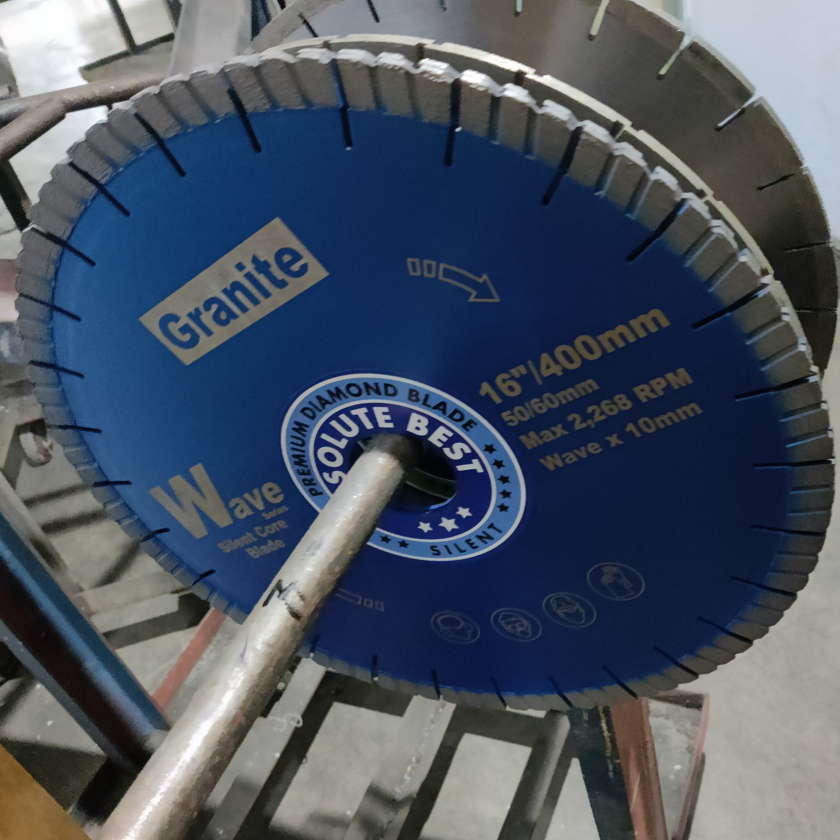 Wave Silent Diamond Granite Blade 20mm Segment Height Bridge Saw Diamond Cutting Blade Granite Tools 14 diamond blade saw