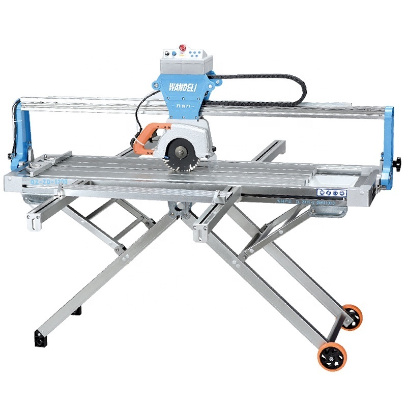 A Wandeli QX-ZD-1200 Tile Cutting Machine Portable Stone Machinery Manual & Automatic Quartz Portable Stone Slab Cutting Machine