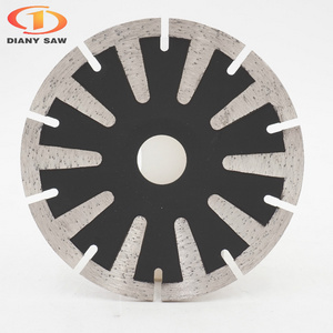 S10 Turbo T-Segmented Diamond Contour Saw Blade Diamond Contour Saw Blade With Concave Disc For Curve Cutting Granite Marble