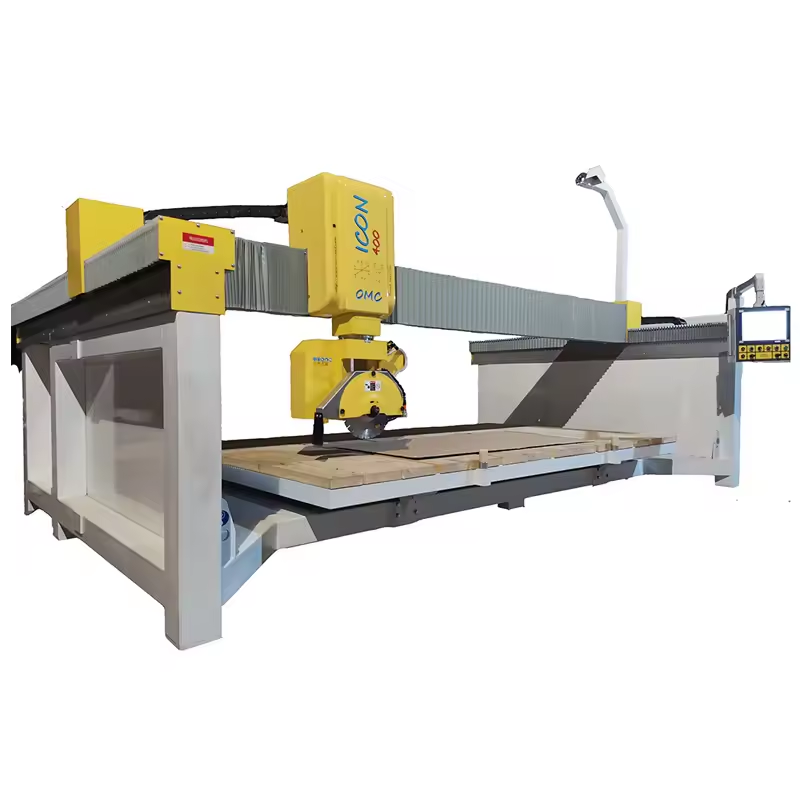 ICON400 Full Automatic 5 Arix Bridge Saw CNC Stone Cutting Machine Discount 5 axis stone granite marble bridge saw machine