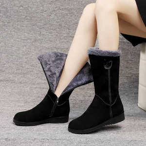 Factory Direct Wholesale Winter Warm Sheepskin Fur Boots Waterproof Women Snow Boots