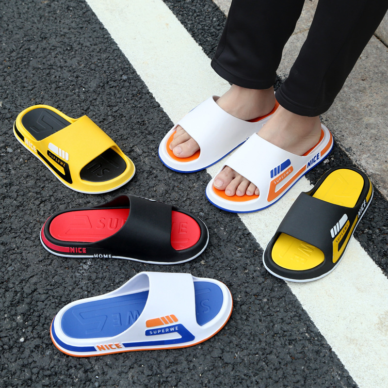 New Fashion Slippers Color Thick Sole Non-Slip Slippers