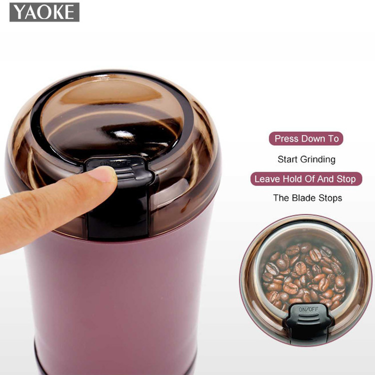 Top Quality Small Grinding Electric Spice And Coffee Grinder Smart Portable Mini Rechargeable Coffee Bean Grinder Machine