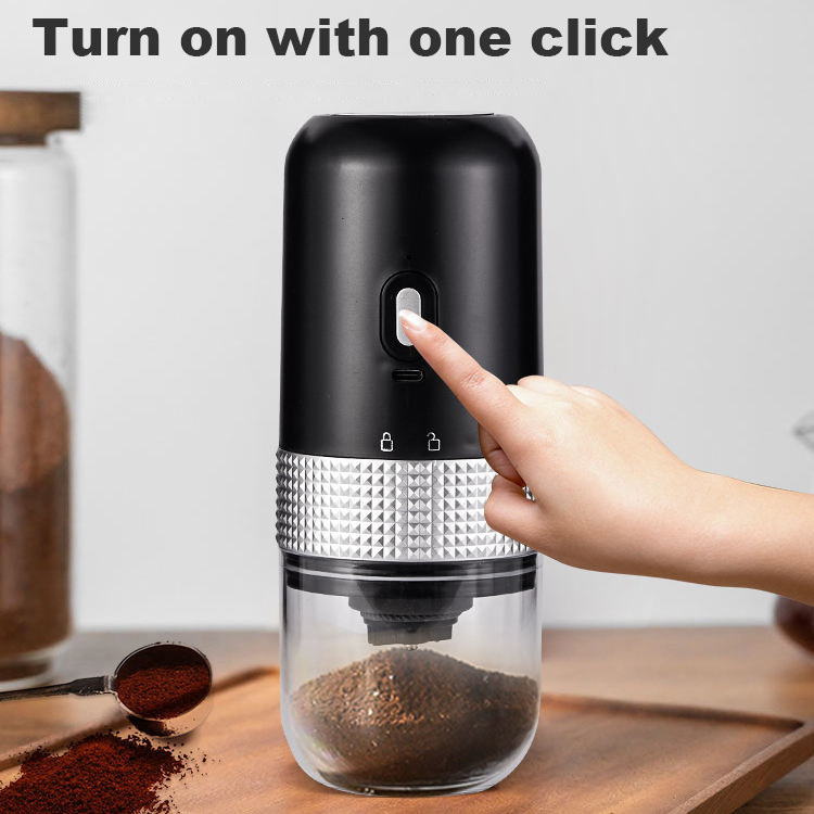 Stainless Steel Automatic Cordless Coffee Grinder Electric Usb Small Electric Automatic Coffee Grinder