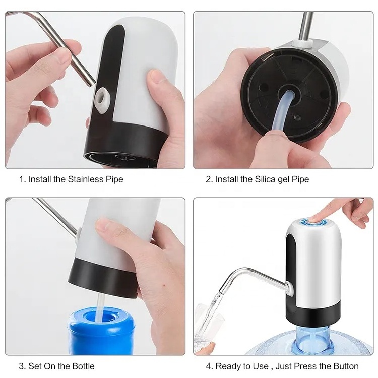 Automatic Bottle Drinking Rechargeable Mini Electric Usb Portable Water Dispenser Pump