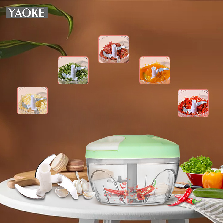 Hot Sale Household Kitchen Electric Chopper Garlic Pepper Multifunction Manual Chopper