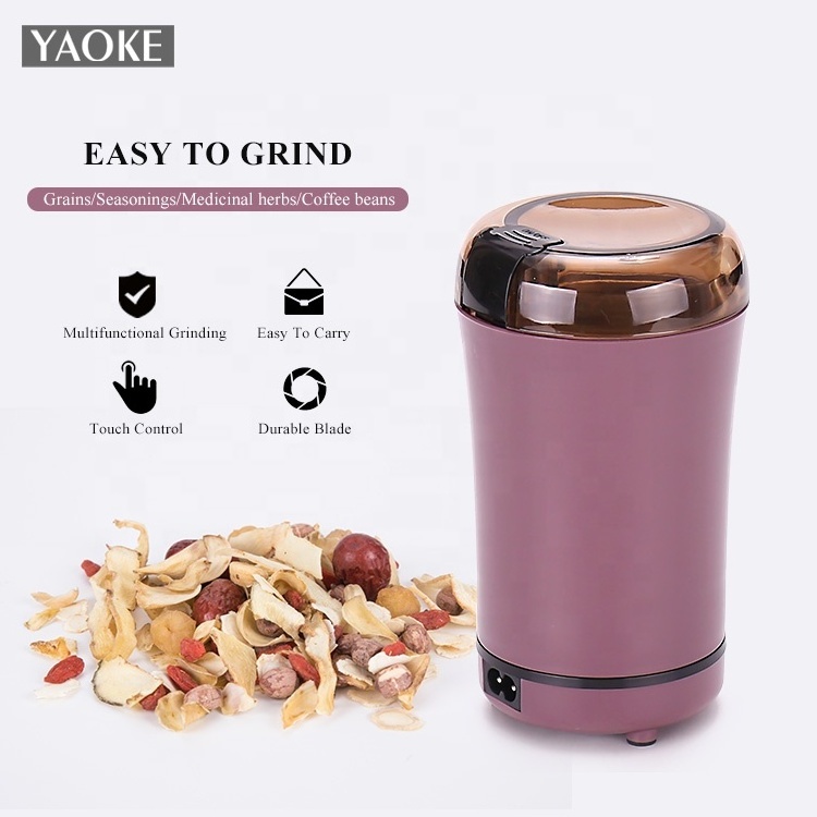 Premium 12v Portable Multifunctional Herb Grinder Electric Cordless USB Rechargeable Mini Coffee Bean Spice Grinder