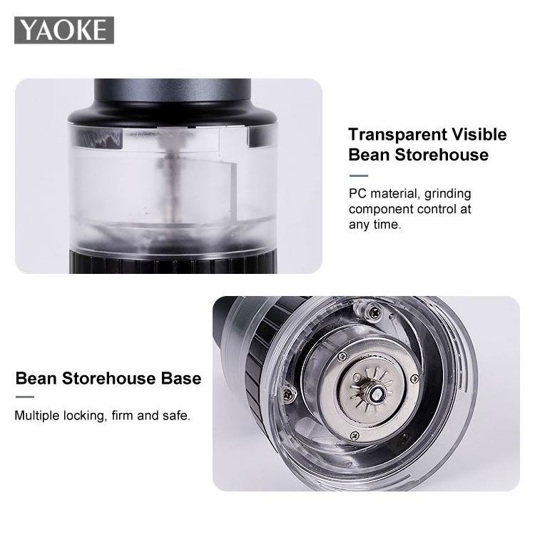 Modern Style Portable Coffee Beans Grinder Machine For Espresso Pour Over Cold Brew Drip Coffee Maker 2 In 1 Function