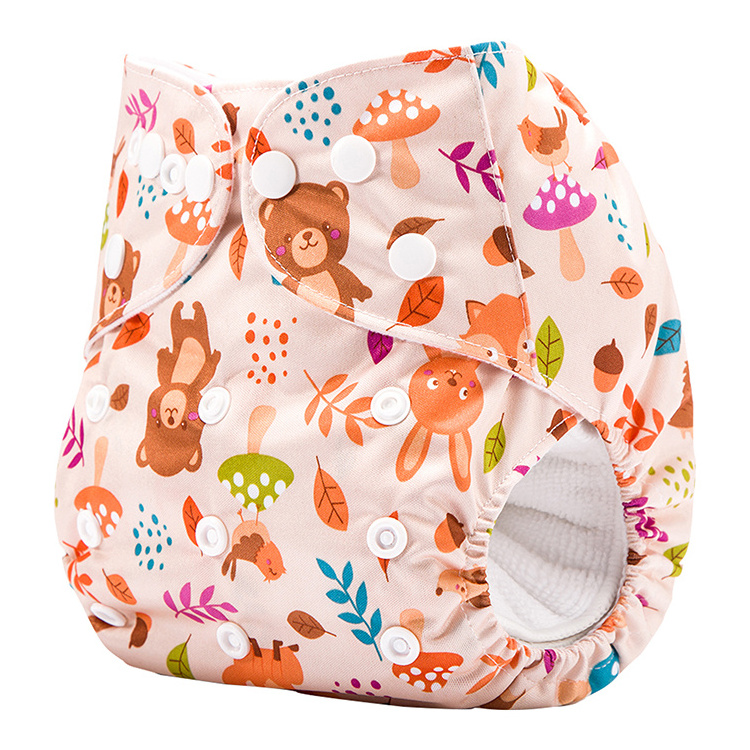 Hot sale custom cloth ecological reusable washable snap diapers manufacturer