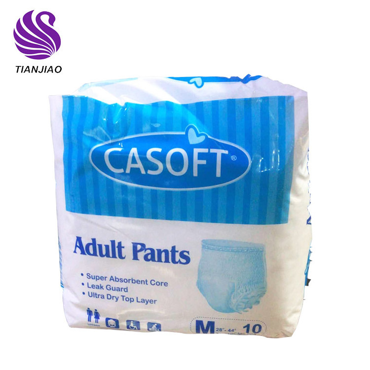 Japanese quality sleepy popular wholesale disposable incontinence economic printed OEM diaper pants cheap adult baby diaper