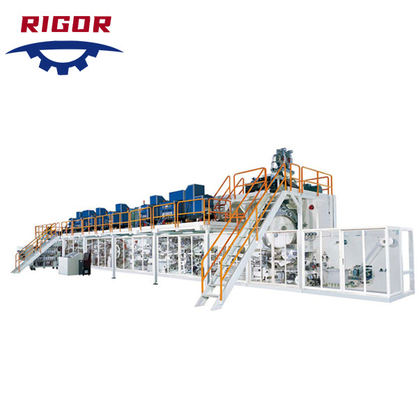 Automatic Machine Diaper Making Machine Pamper Diapers Production Manufacturing Pampers Baby Diaper Manufacturing Plant