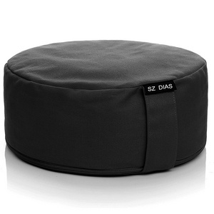 Wholesale Removable Single color Round Seat Cushion Outdoor Zafu  Yoga Buckwheat Meditation Cushion