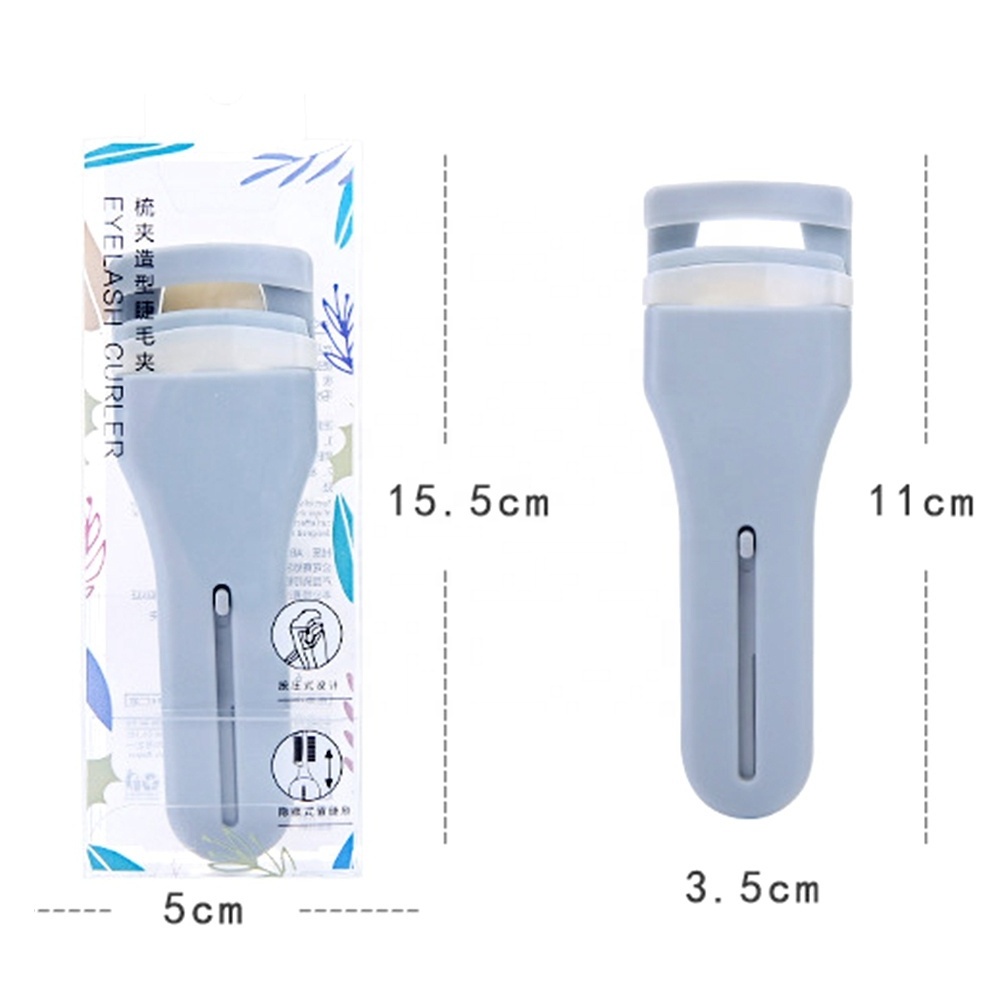 Quick Cheap Eye Lash Small Size Even Lifting Quality Plastic Wholesale Cute Precision Portable Eyelash Curler With Silicone Pad