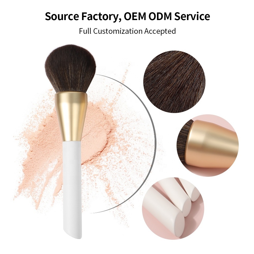 10pcs Make Up Brush Foundation Face Powder Double-ended Wooden Customized White Professional Makeup Brushes