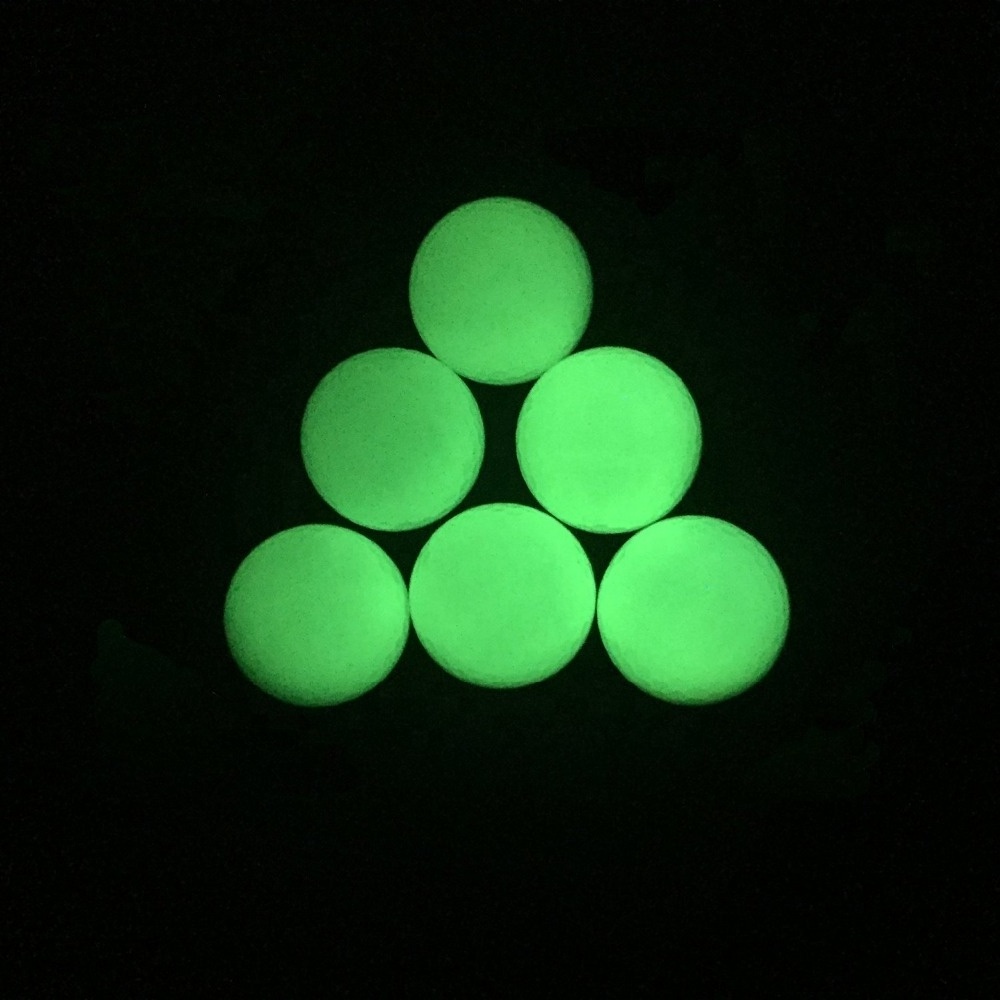 UV Flashlight Rechargeable Fluorescent Training golf Balls glow in the dark Luminous Golf Balls