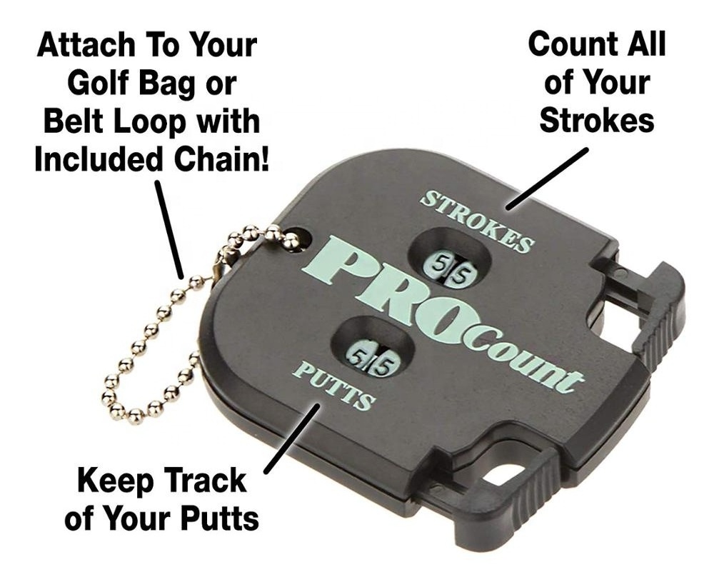 Golf Stroke Shot Putt Score Counter with Key Chain