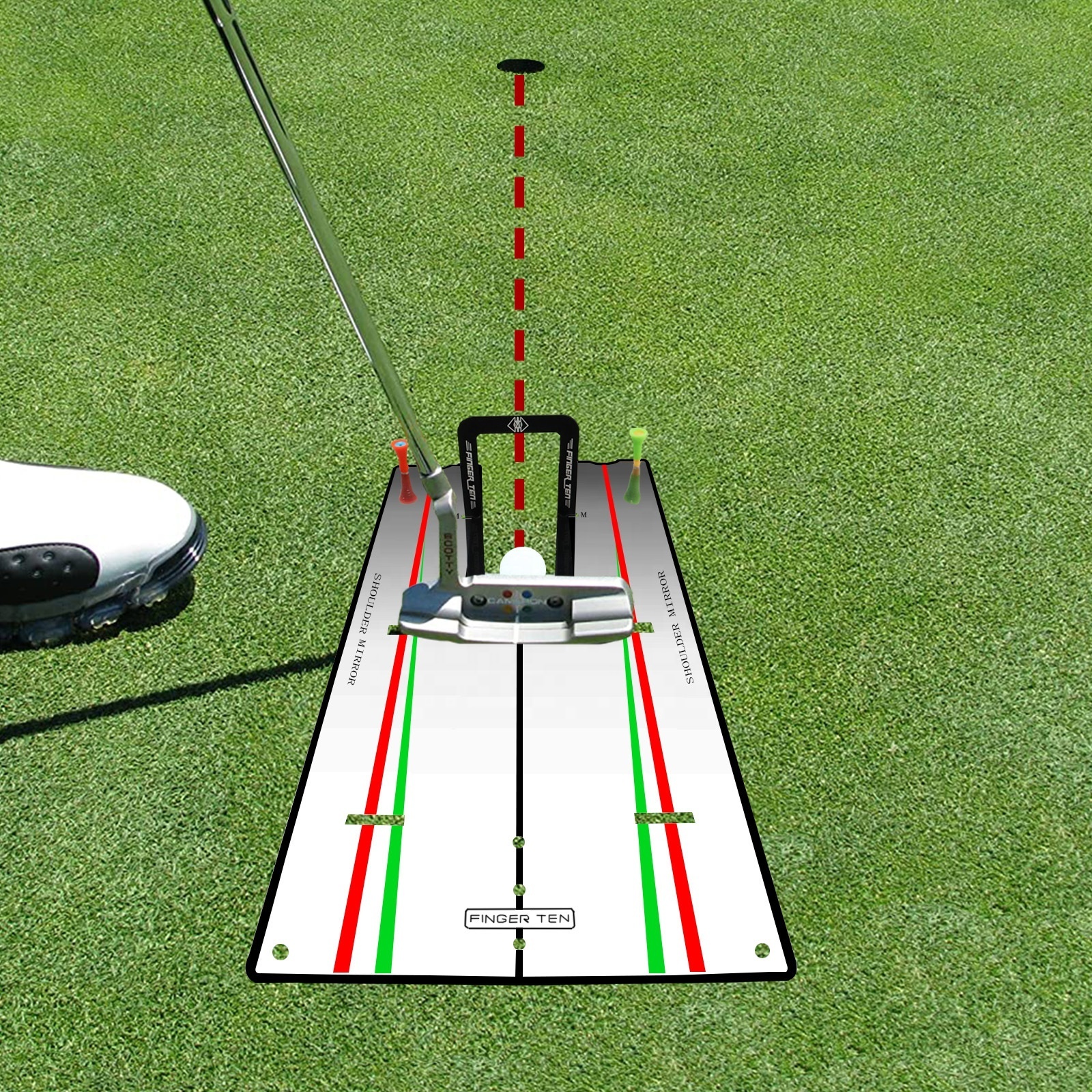 Golf Putting Mirror Alignment Training Aid Swing Trainer Practice