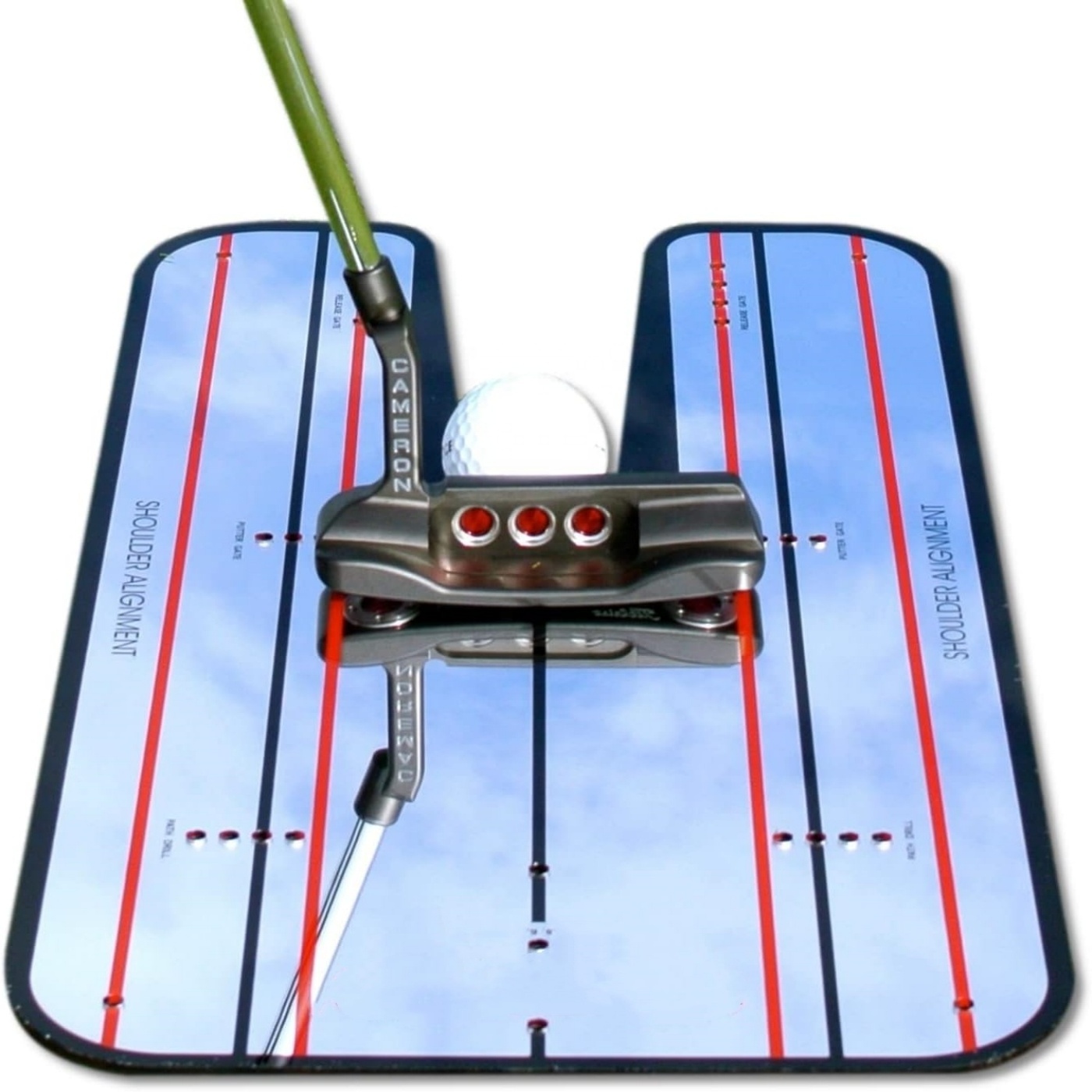 Golf Putting Mirror Alignment Training Aid Swing Trainer Practice