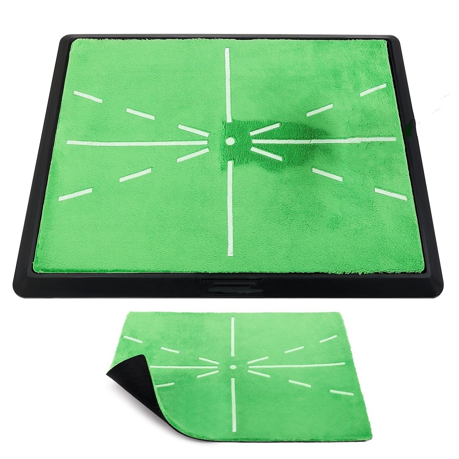 Replaceable Golf Practice Mat Hitting Training golf Mat for Swing Path Feedback Detection Batting