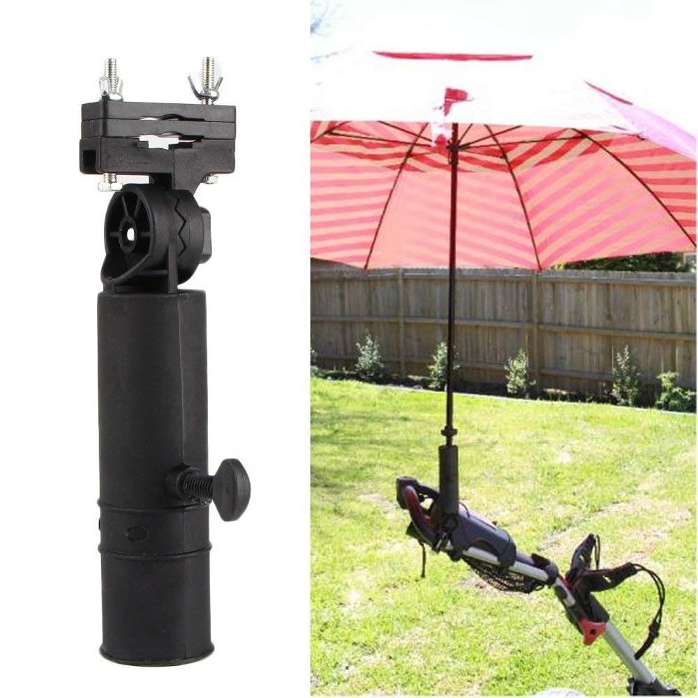 Adjustable Angle Golf Club Durable Umbrella Holder Stand for Buggy Cart Baby Pram Wheelchair Bike